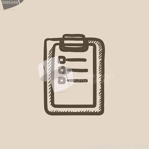 Image of Medical report sketch icon.