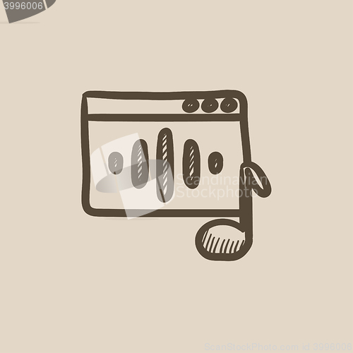 Image of Radio sketch icon.