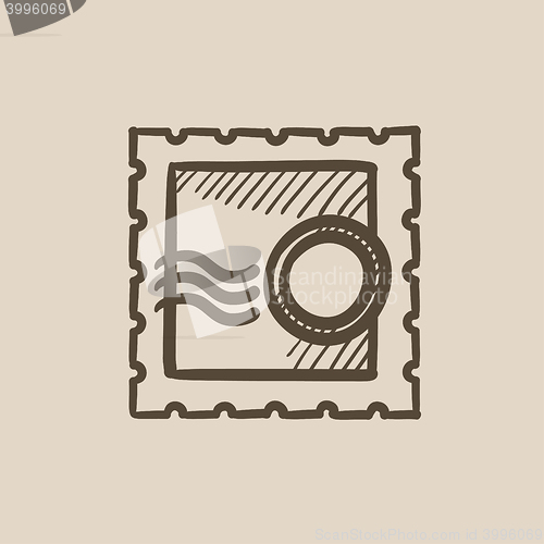 Image of Philately sketch icon.