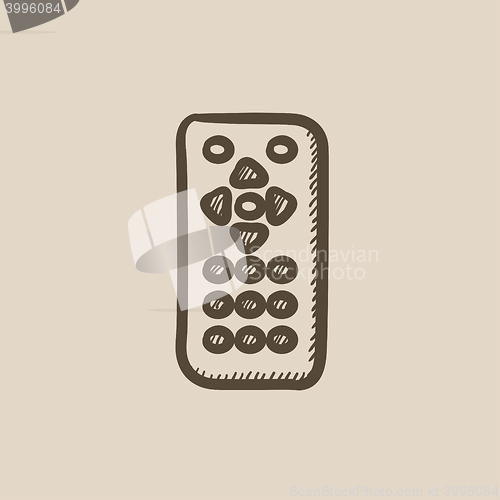 Image of Remote control sketch icon.