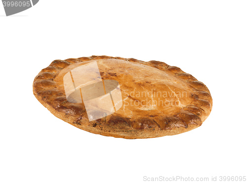 Image of Apple Pie On White Background