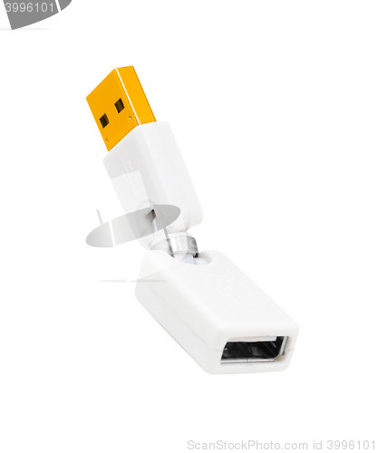 Image of USB adapter isolated on white