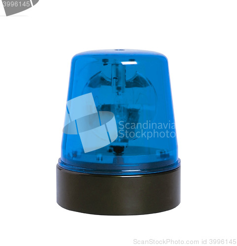 Image of blue rotating beacon
