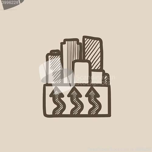 Image of Factory sketch icon.