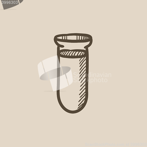 Image of Test tube sketch icon.