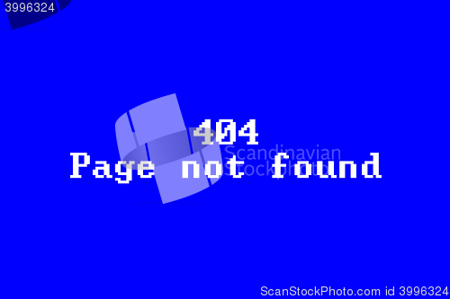 Image of Page not found 404 error