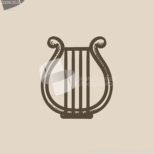 Image of Lyre sketch icon.
