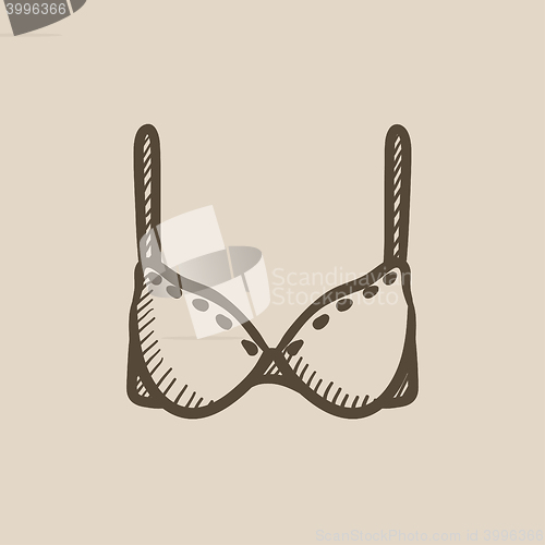 Image of Bra sketch icon.