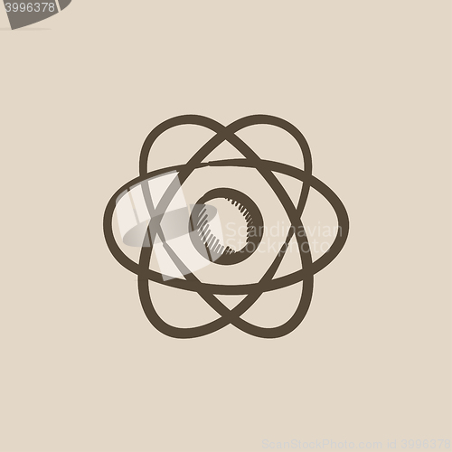 Image of Atom sketch icon.