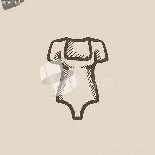 Image of Bodysuit sketch icon.