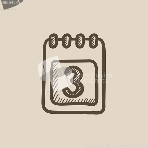 Image of Calendar sketch icon.