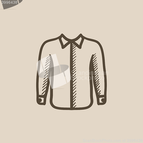 Image of Shirt sketch icon.