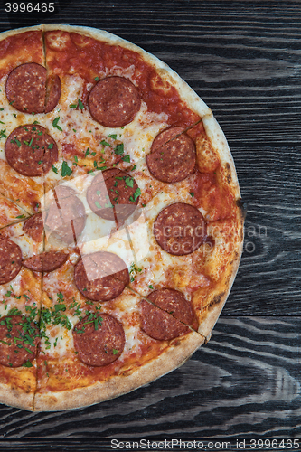 Image of Tasty pepperoni pizza