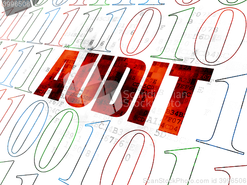 Image of Finance concept: Audit on Digital background