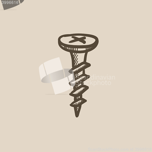 Image of Screw sketch icon.