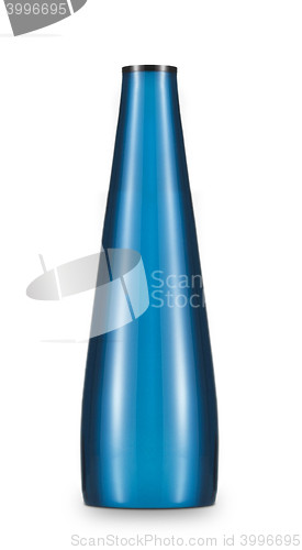 Image of blue bottle isolated