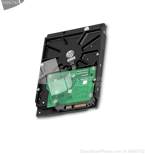 Image of open hard drive unit from above