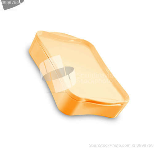 Image of box for food isolated on white