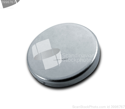 Image of small battery isolated on white with clipping path