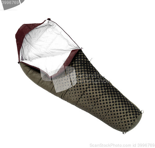 Image of Sleeping bag used to keep warm on camping trips