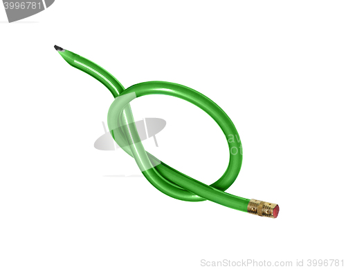 Image of Elastic green pen