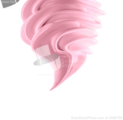 Image of Soft ice cream on white background
