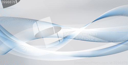 Image of motion lines on white, blue and gray background