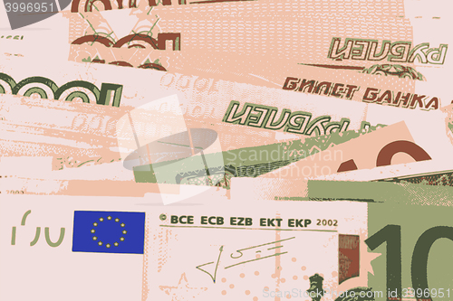 Image of european money vector illustration