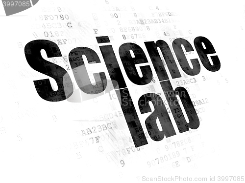 Image of Science concept: Science Lab on Digital background