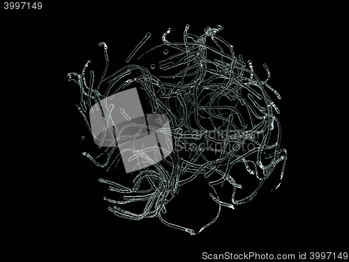 Image of liquid flow drops mixing and formation isolated 