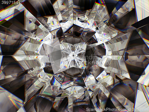 Image of Gemstone structure extreme closeup
