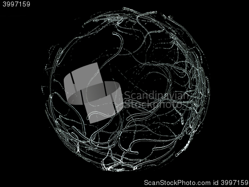 Image of liquid drops mixing and formation isolated