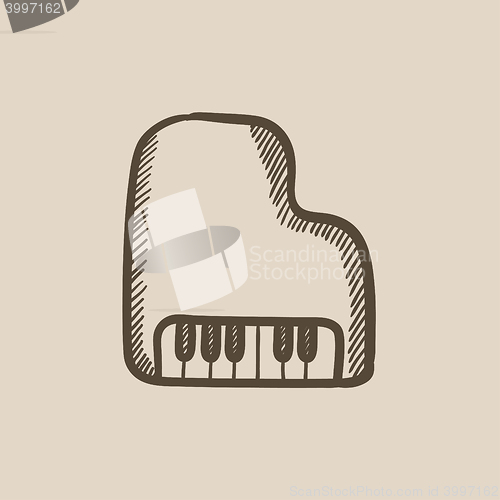 Image of Piano sketch icon.