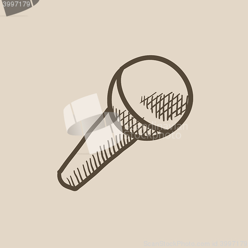 Image of Microphone sketch icon.