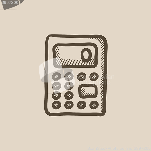 Image of Calculator sketch icon.