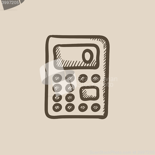 Image of Calculator sketch icon.