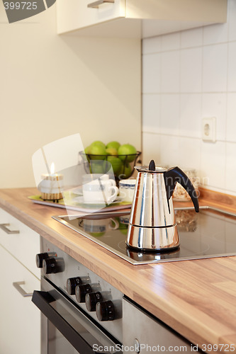 Image of Kitchen interior in family house