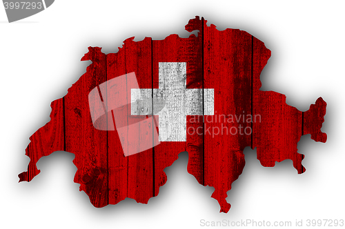 Image of Flag and land on white