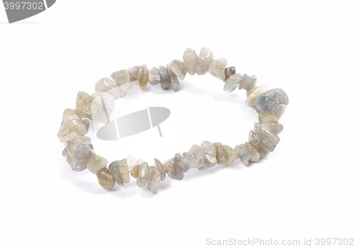 Image of Splintered labradorite chain on white background