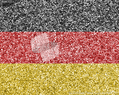 Image of Flag on poppy seed