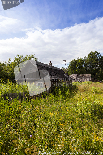 Image of abandoned house, Belarus.