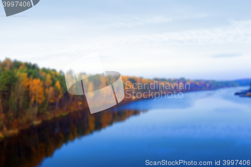 Image of river in autumn season