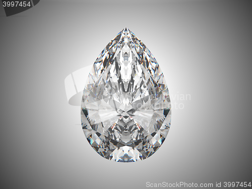 Image of Large pear cut diamond
