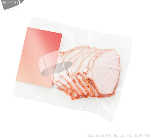 Image of sliced meat packaged