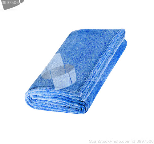 Image of blue bathing towel
