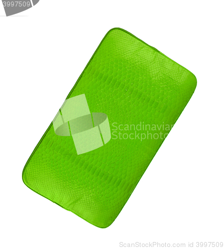 Image of Green wallet isolated on white