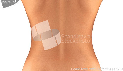 Image of Woman with backache from behind