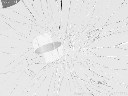 Image of Shattered glass: broken heart shape