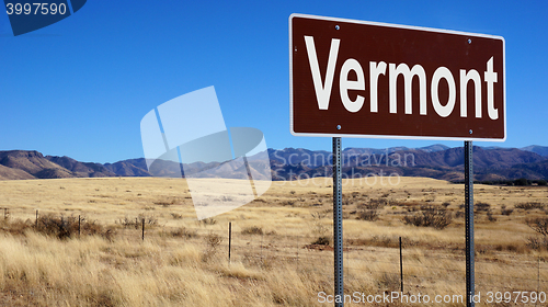 Image of Vermont road sign