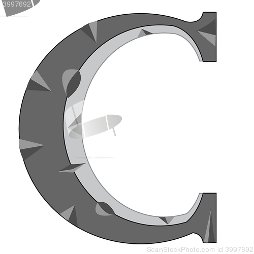 Image of Letter  from stone